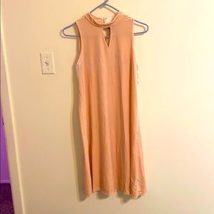 Light pink velvet dress